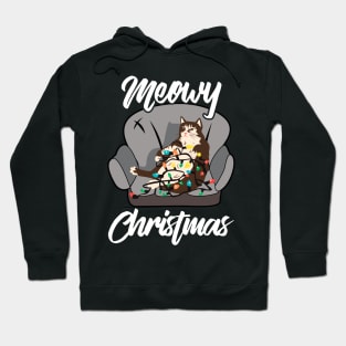 Cats Christmas. Meowy Christmas. Hoodie